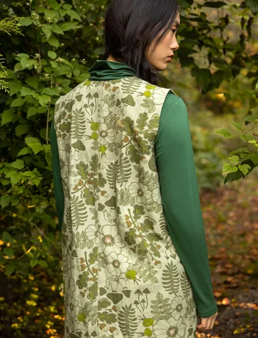 Robe "Wildwood" en tissu de coton biologique/lin - thuya