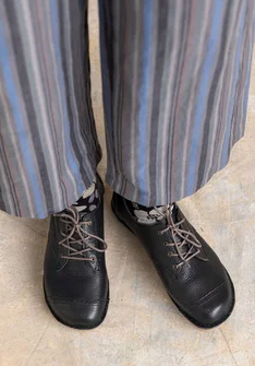 Nappa lace-ups - black