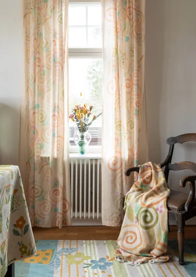 “Cumulus” curtain in organic cotton