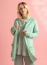 Long cardigan in wool/cotton/alpaca (peppermint S)