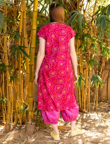 Tricot jurk "Dandelion" van biologisch katoen - donkerpioen