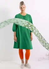 “Eleonora” organic cotton/elastane jersey dress - basil