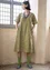 Kleid „Lina“ aus gewebter Öko-Baumwolle (blattgrün S)
