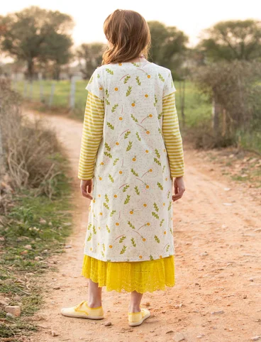 “Dandelion” jersey dress in organic cotton - ecru