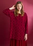 “Freja” knit tunic in organic/recycled cotton (cyklamen S)