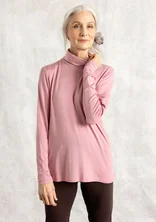Lyocell/spandex jersey turtleneck - chalk pink