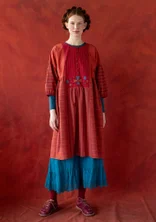 “Sofia” woven organic cotton dress - madder red