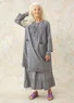 Woven organic cotton dress (graphite S)