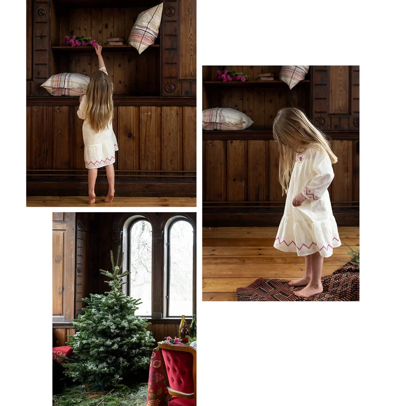 “Twinkle” children’s nightgown in organic cotton