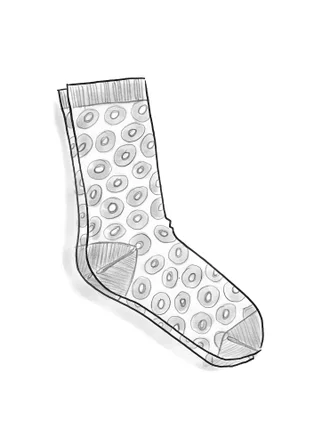 “Billie” socks in organic cotton - ecru