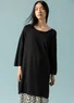 Knit tunic in linen/recycled linen (black S)