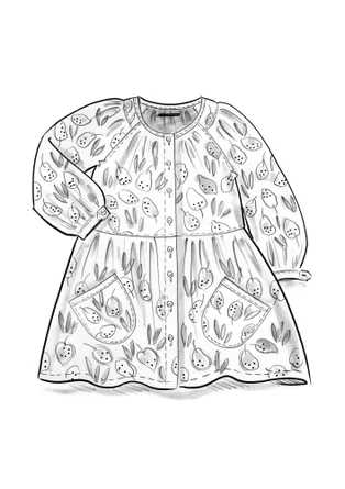 “Insta” artist’s blouse in organic cotton - kiwi