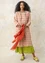 “Lillian” woven linen dress (pink sand/patterned M)