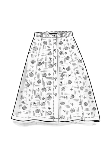 Woven “Gjusta” skirt in organic cotton - mustard