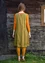 Geweven jurk "Petronella" van biologisch katoen/linnen (weidegroen S)
