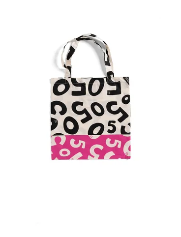 Fabric tote bag S in organic cotton - black