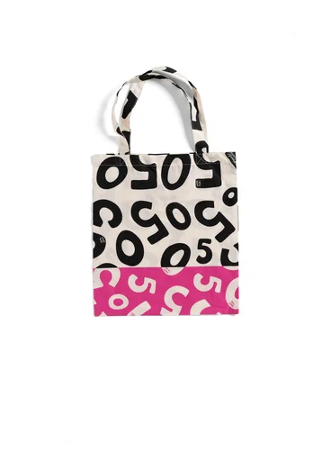 Organic cotton fabric tote bag S - black