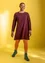 Linen/recycled cotton tunic (aubergine XL)