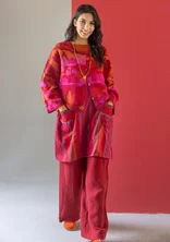 Vest "Alaska" van gerecyclede wol - granaatappel