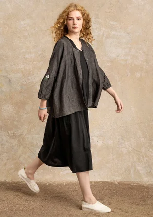 Linen blouse - black