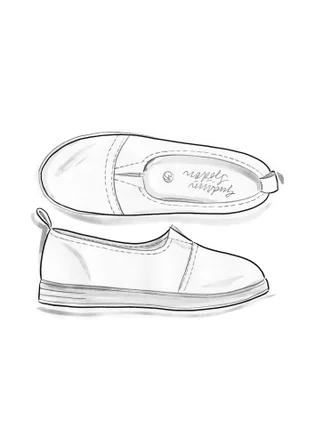 Nubuck slip-ons - henna