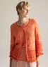 Strickjacke „Naima“ aus Bio-/Recycling-Baumwolle (papaya L)