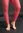 Solid-colored leggings in recycled nylon - coral