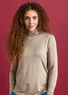 Lyocell/spandex jersey turtleneck (mole XS)