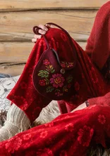 “Nome” bag in wool - aubergine