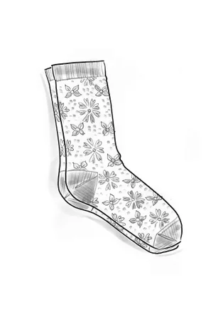 “Freja” socks in organic cotton - black