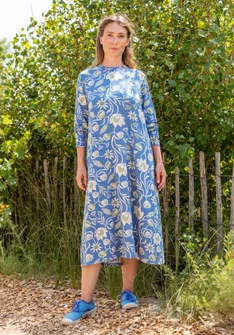 Robe en maille "Protea" en lyocell/élasthanne - bleu lin