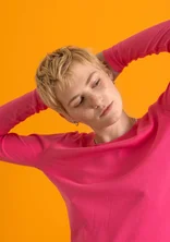 Jersey top in organic cotton - flox