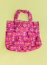 Opvouwbare shopper "Peggy" van gerecycled polyester (hibiscus Eén maat)