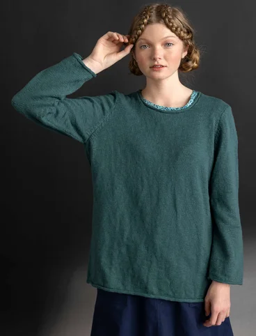 Pull Bästis en coton biologique - vert opale