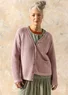 Strickjacke aus Recycling-Baumwolle (rosa sand S)