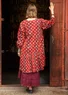 “Nepal” woven organic cotton dress (agate red S)