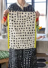 “Play” kitchen towel in organic cotton - feather
