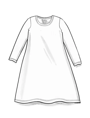 Tricot jurk "Luna" van lyocell/elastaan - agaatrood