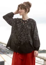 Blouse "Emilia" en coton biologique - noir