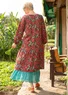 “Poppy” organic cotton jersey dress (French roast XL)