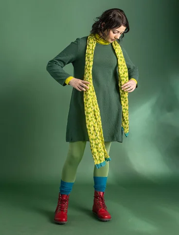 Tunic in linen/recycled cotton - dark green