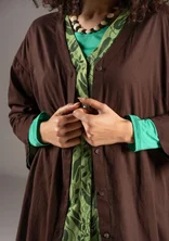 “Kelly” woven organic cotton dress - mullberry