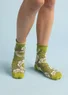 “Rosalie” socks in organic cotton (kiwi S/M)