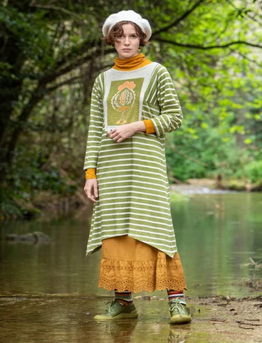 Tricot jurk "Artemis" van biologisch katoen/modal - avocado