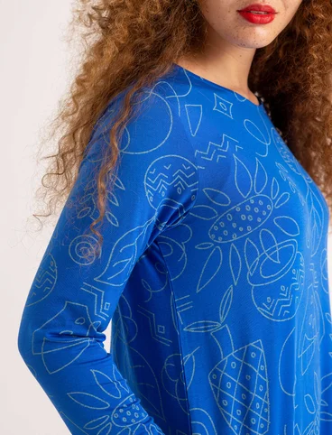 Trikåklänning "Contour" i lyocell/elastan - safirblå