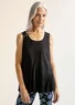 Organic cotton jersey tank top (black L)