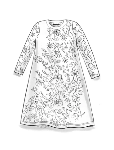 “Protea” jersey dress in lyocell/spandex - brick