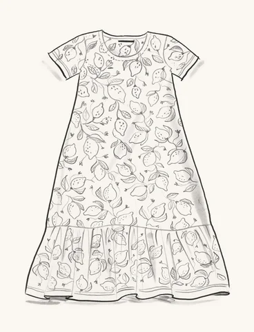 “Luisa” organic cotton jersey dress - ecru