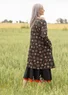 “Star” organic cotton jersey dress (black S)