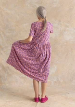 “Himla” organic cotton jersey dress - cherry blossom/patterned